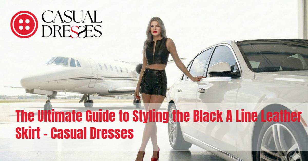 Black A Line Leather Skirt: The Ultimate Styling Guide & Shop