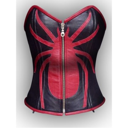 Black Leather Corset, Red Spider