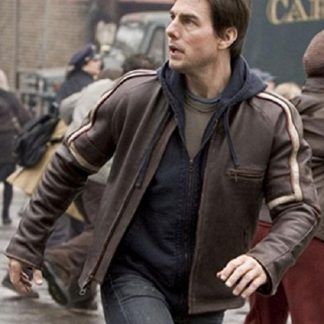 Original Leather Jacket of Tom Cruise in War of The Worlds Movie