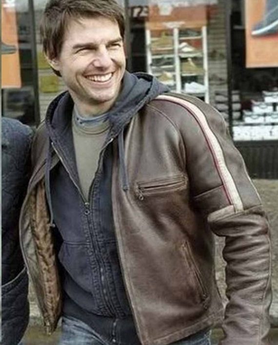 Original Leather Jacket of Tom Cruise in War of The Worlds Movie - Casual  Dresses for Women