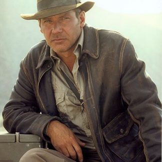 Original Leather Jacket of Indiana Jones - Harrison Ford Movie
