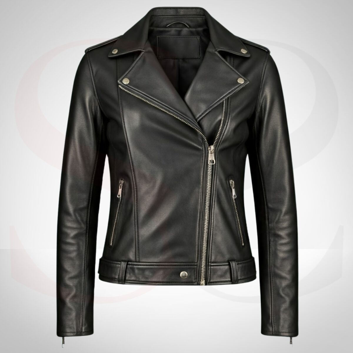 Biker-inspired Women Leather Jacket Winter