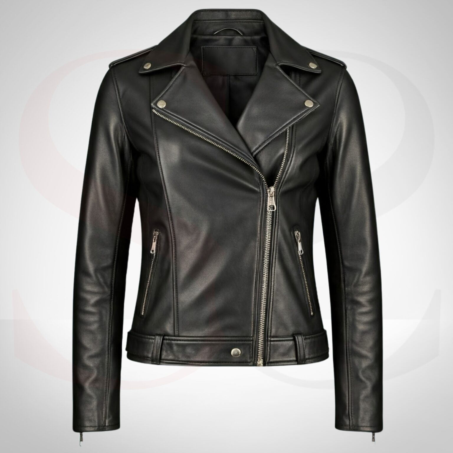 Biker-inspired Women Leather Jacket Winter