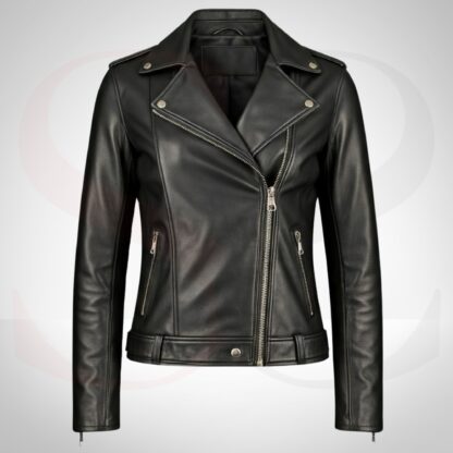 Biker-inspired Women Leather Jacket Winter