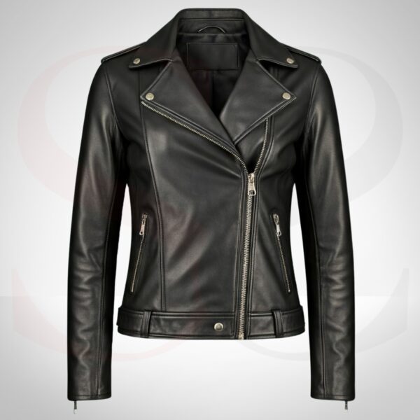 Biker-inspired Women Leather Jacket Winter
