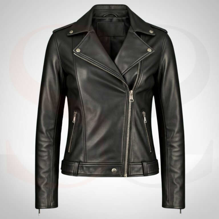Biker-inspired Women Leather Jacket Winter
