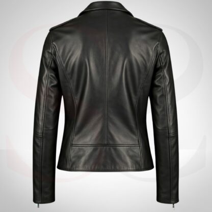 Biker-inspired Women Leather Jacket Winter