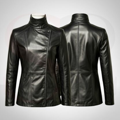 Biker lifestyle Leather Winter Coat Womens