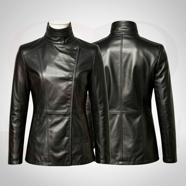Biker lifestyle Leather Winter Coat Womens