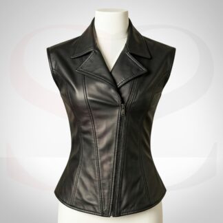 Biker-Chic Appeal Leather Vest