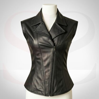 Biker-Chic Appeal Leather Vest