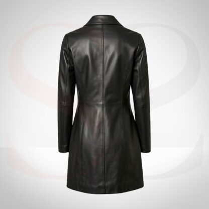 Everyday Wear Ladies Leather Long Coat