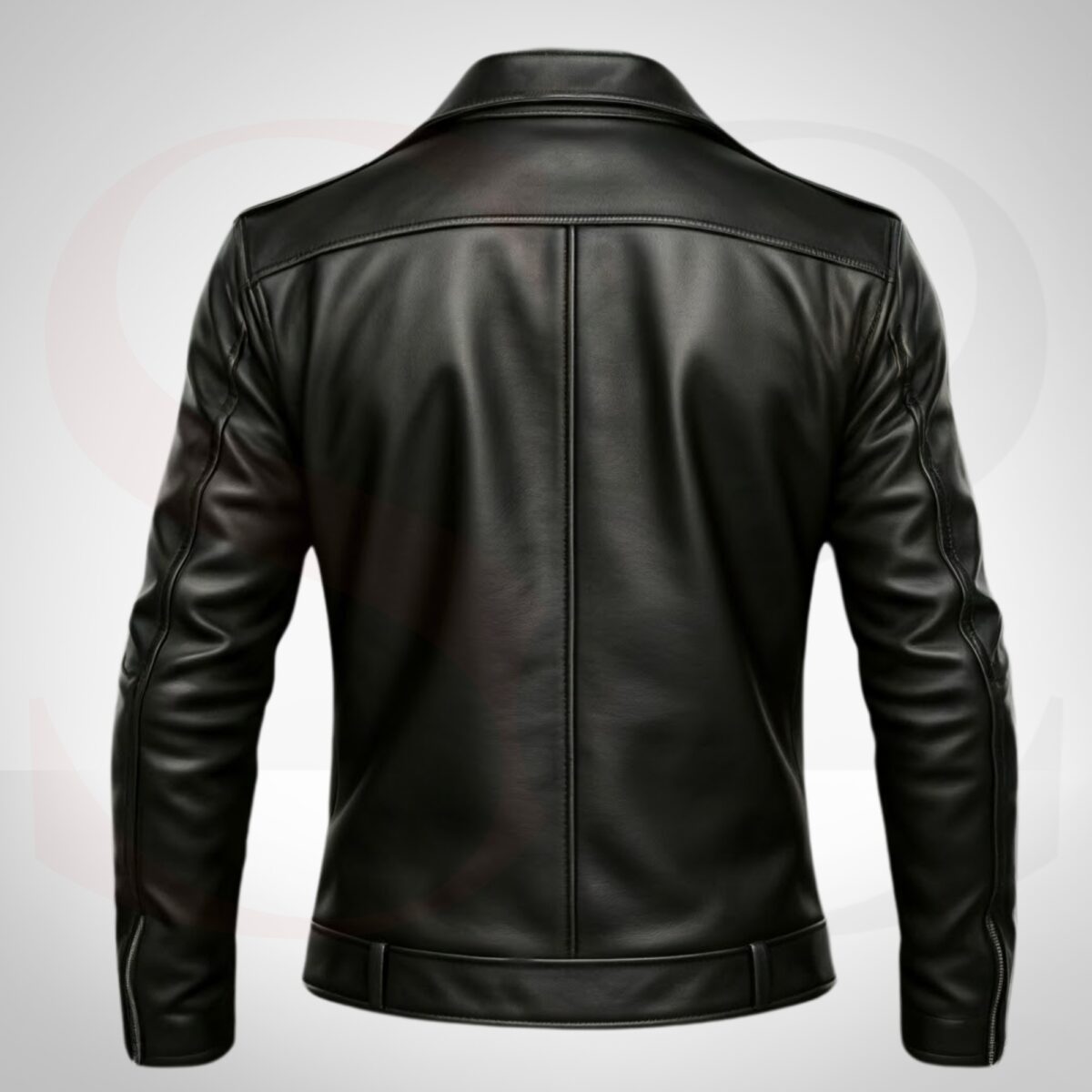 Sleek Slim Fit Leather Winter Coat