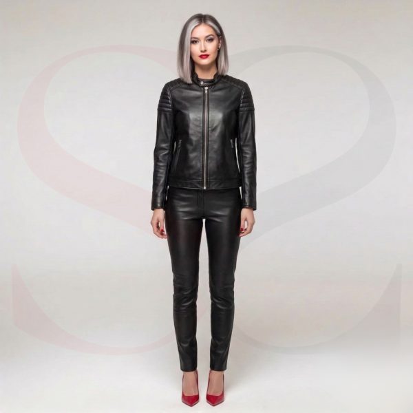 Iconic Style Ladies Leather Jacket For Winter