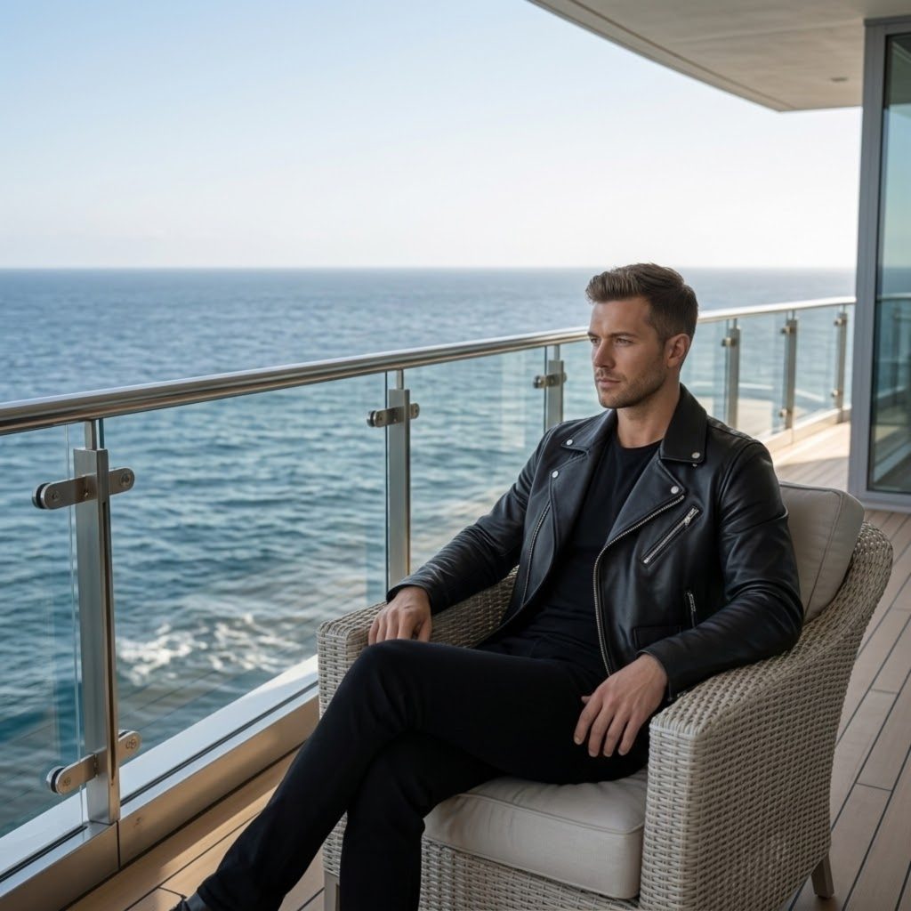 Matte Finish Black Leather Jacket Outfit