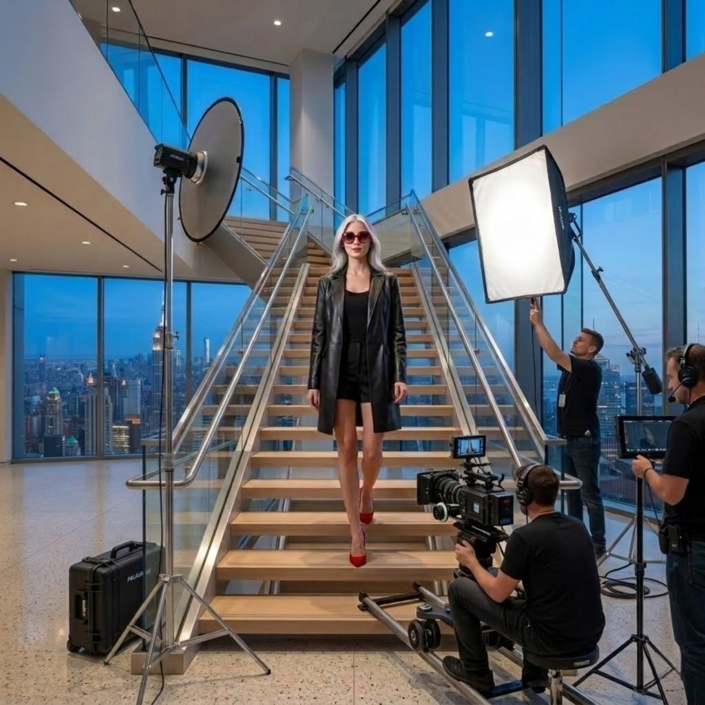 Poise and Precision High Above the City