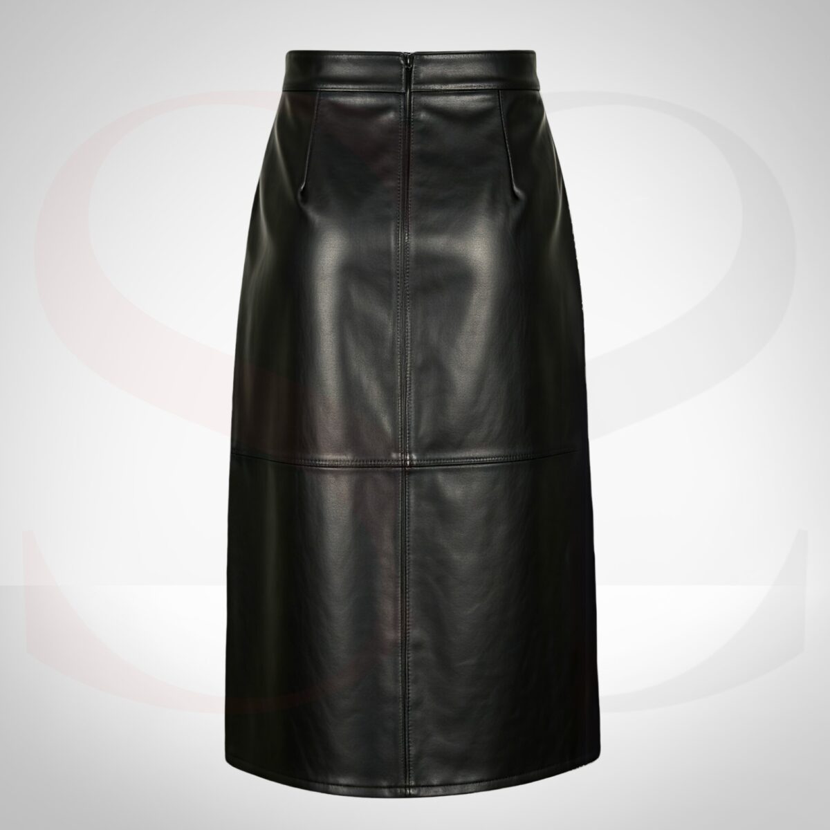 Exclusive Fashion Piece Black Leather Pencil Skirt