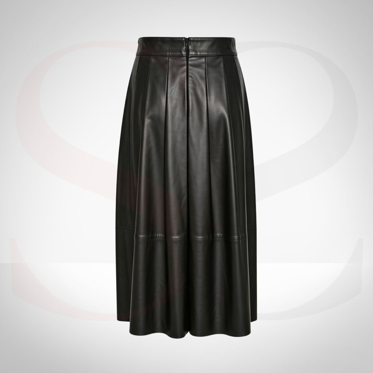 Leather Flare Skirt