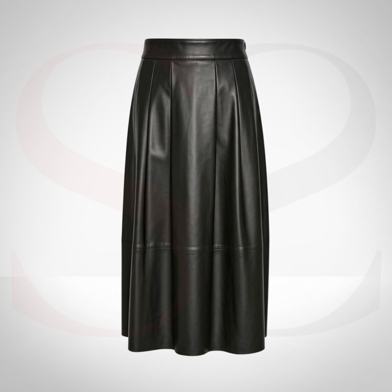 Leather Flare Skirt