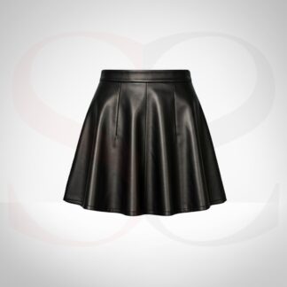 Leather Skater Skirt