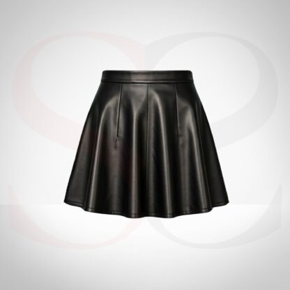 Leather Skater Skirt