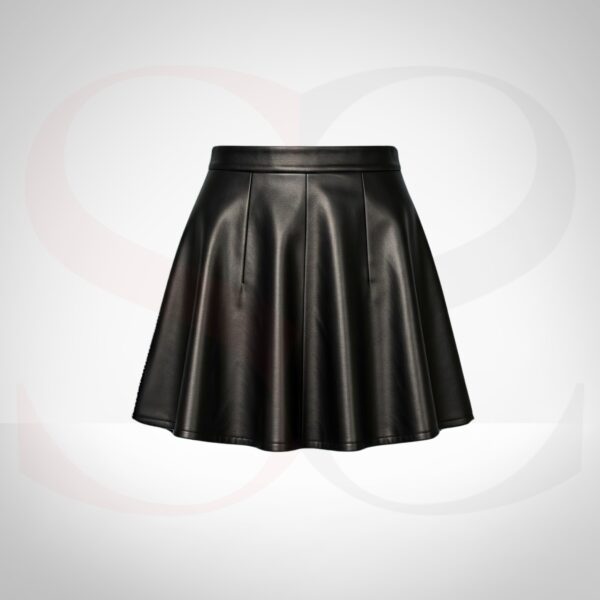 Leather Skater Skirt