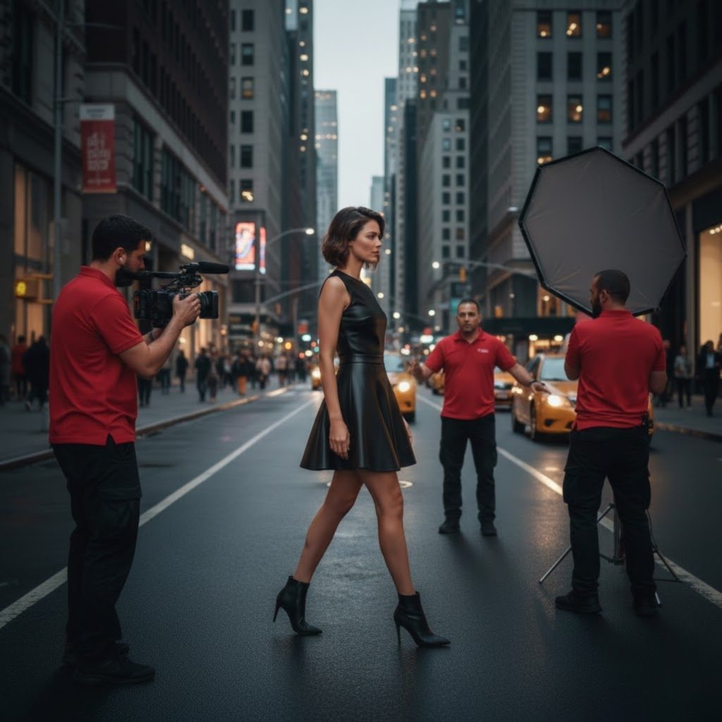 Poised Precision Under the City Lights