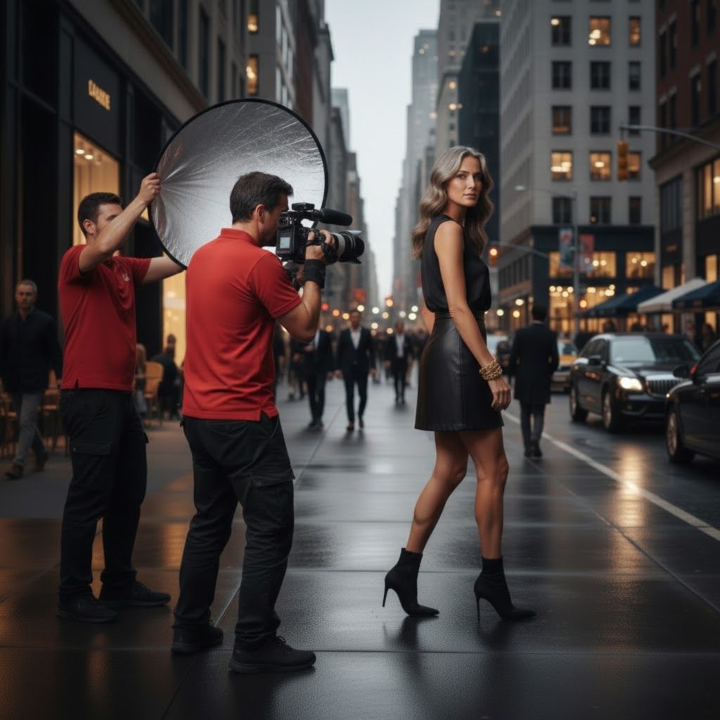 Cinematic Elegance On The Manhattan Streets