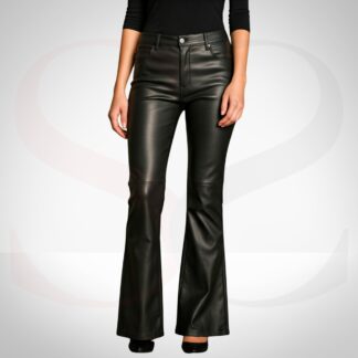 High-Fashion Design Leather Bootcut