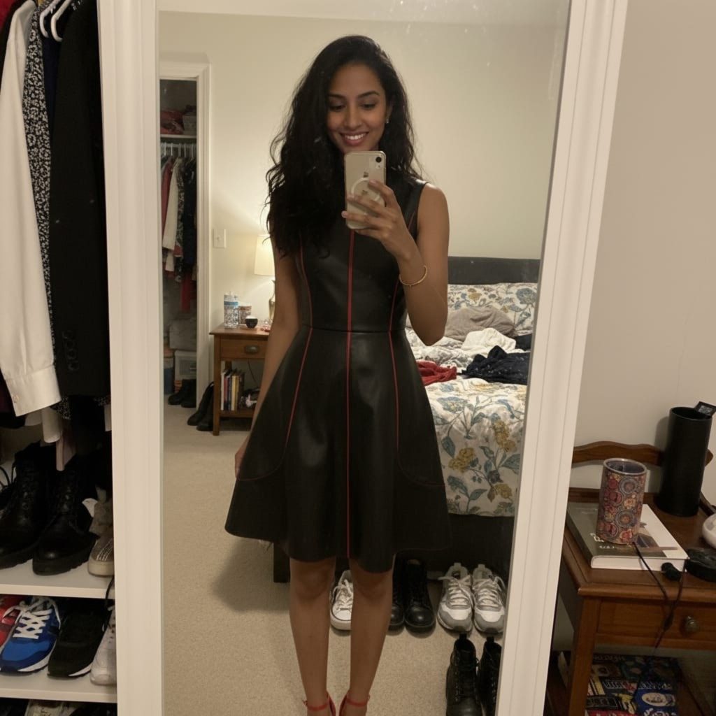 Obsessed with This Leather Dress!