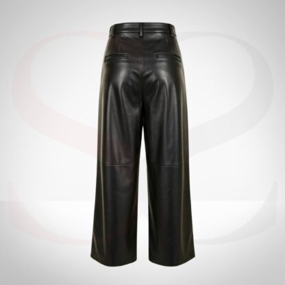 Streetwear Style Leather Culottes