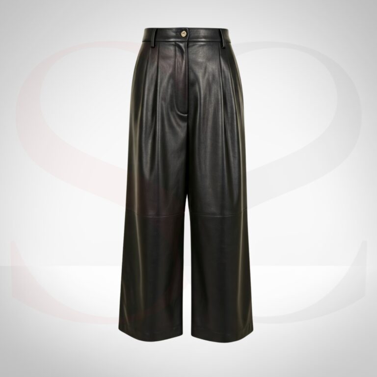 Streetwear Style Leather Culottes
