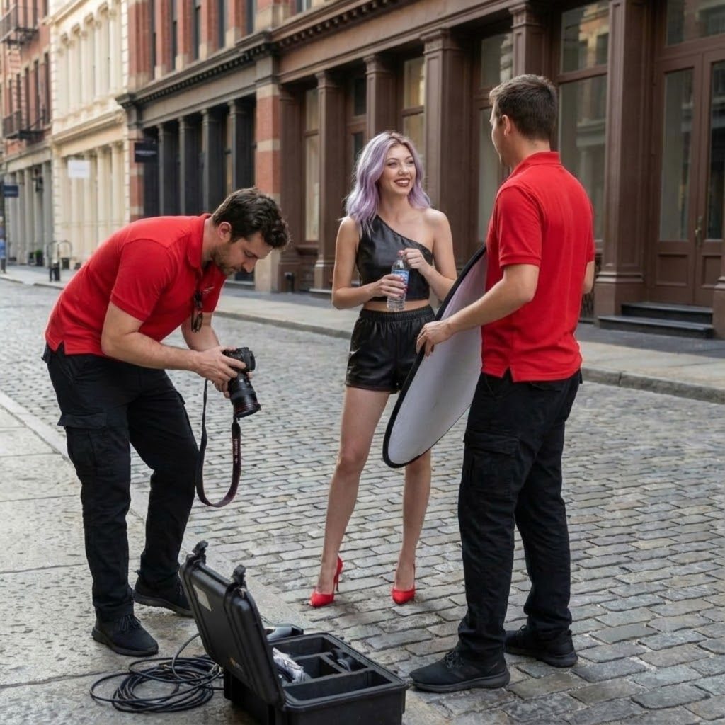 Capturing Motion: The Cobblestone Photoshoot