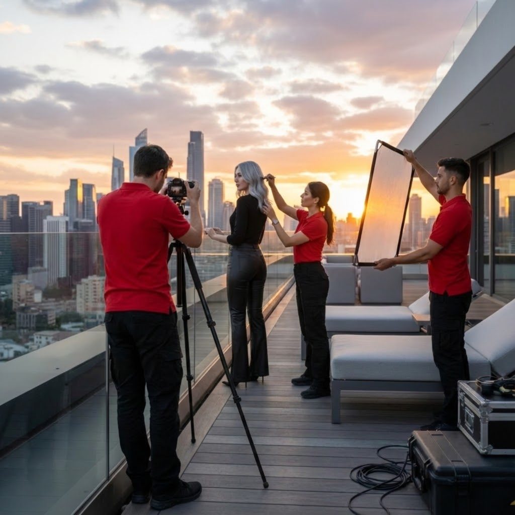 Rooftop Elegance: Behind the Scenes