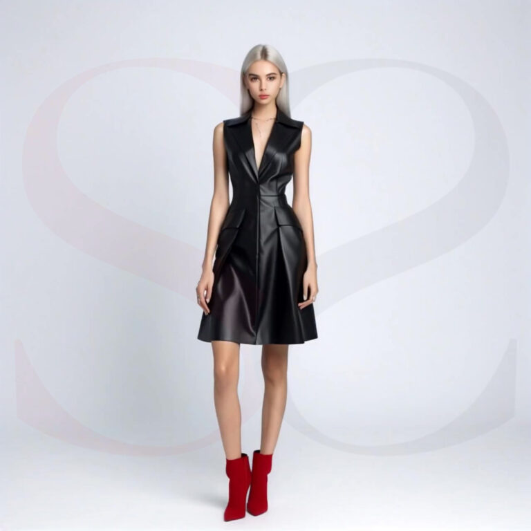 Deep V Neckline Dress