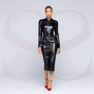 Leather Dress With Long Sleeves