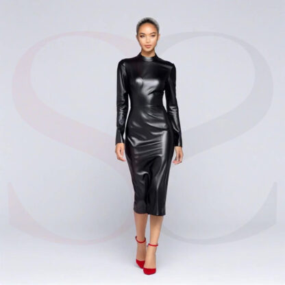 Leather Dress With Long Sleeves