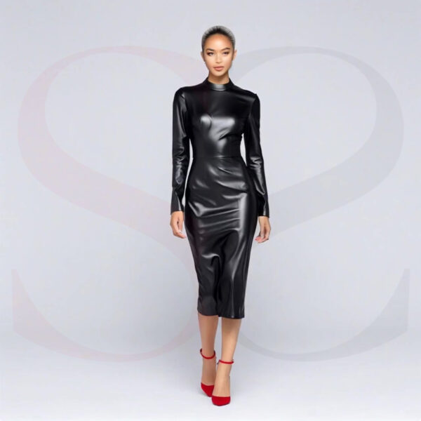 Leather Dress With Long Sleeves