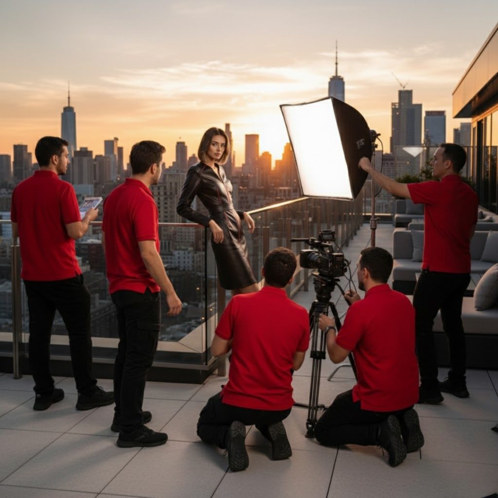 Sunset Silhouettes: Urban Elegance Captured