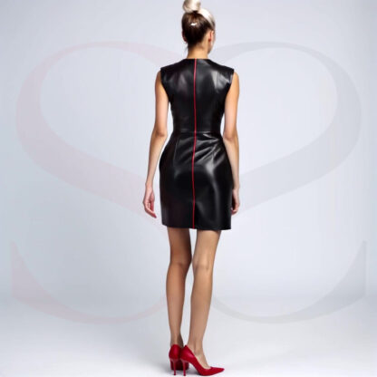 Black Mini Dress Leather
