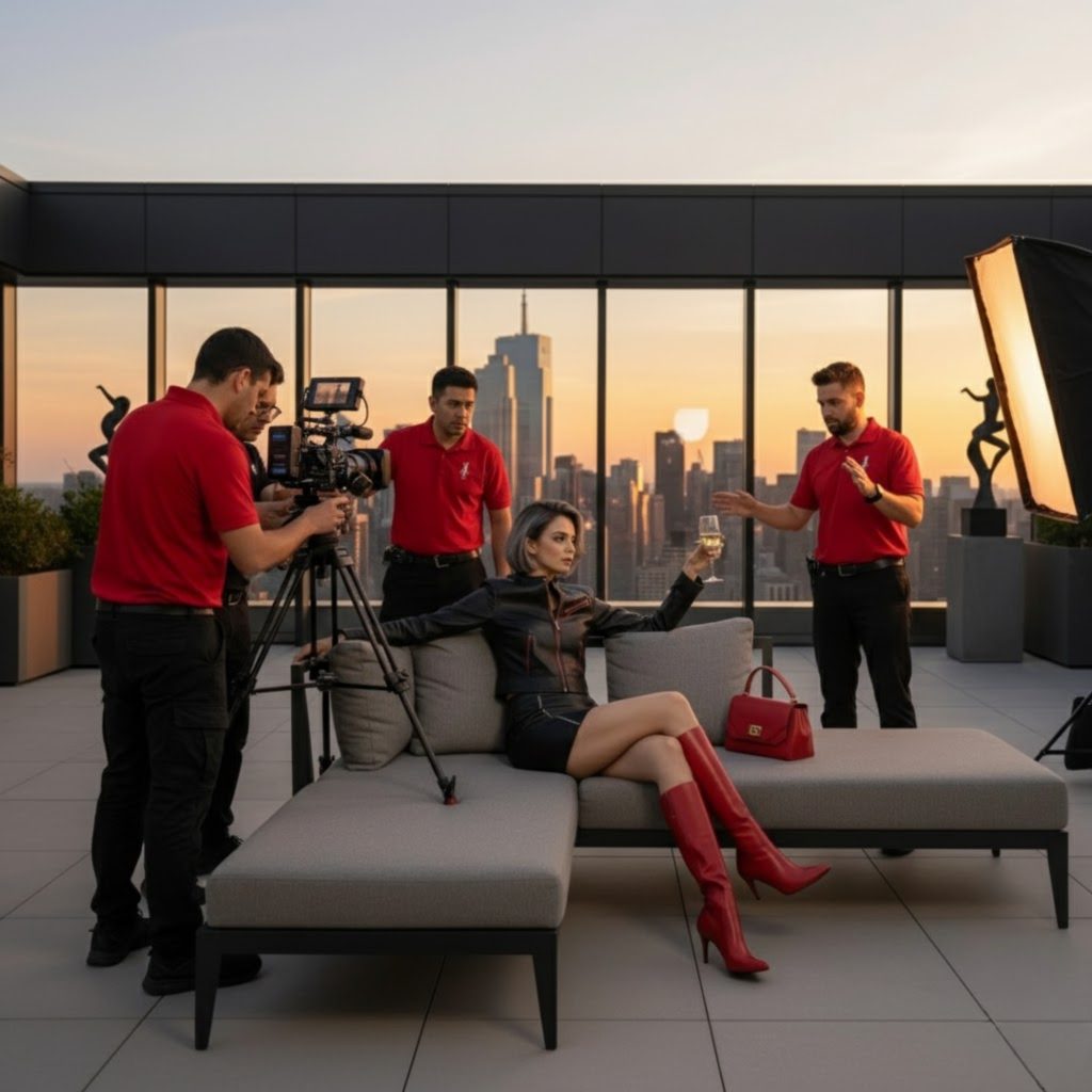 Effortless Elegance Against the Skyline