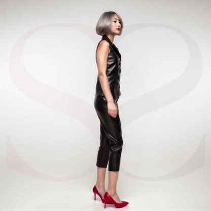 Leather Pant Women With Vest