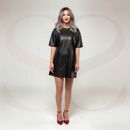 Leather T Shirt Dress