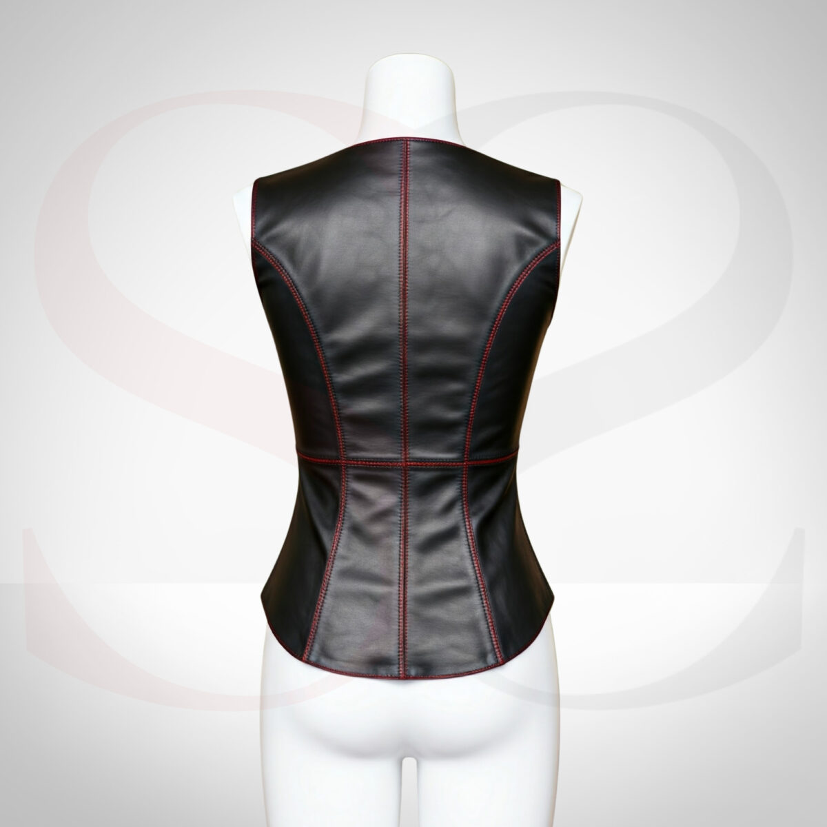 Fitted Black Leather Top