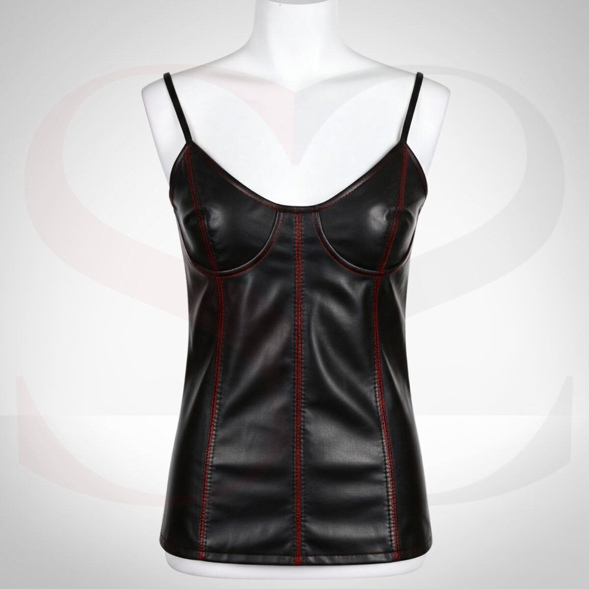 Luxury Leather Cami Top