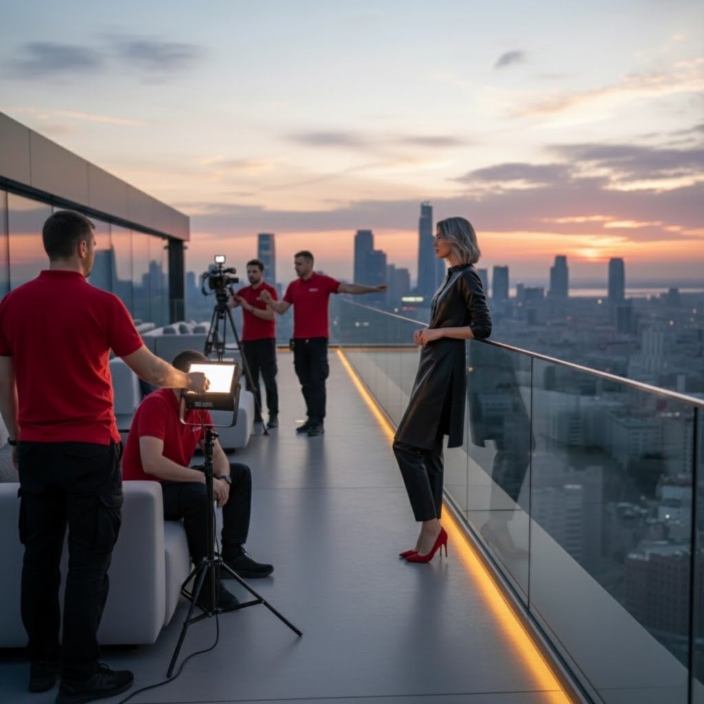 Rooftop Radiance: Two-Piece Set Elegance
