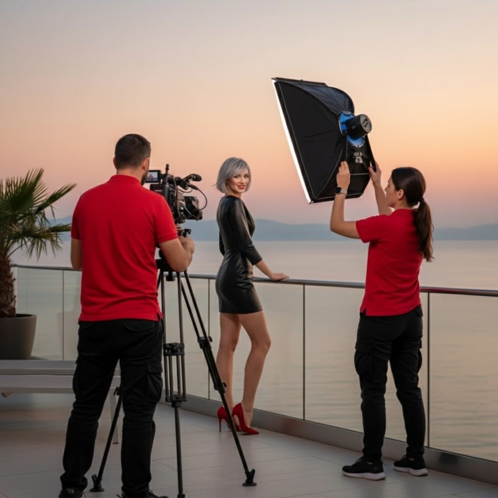 Golden Hour Allure: Behind the Scene