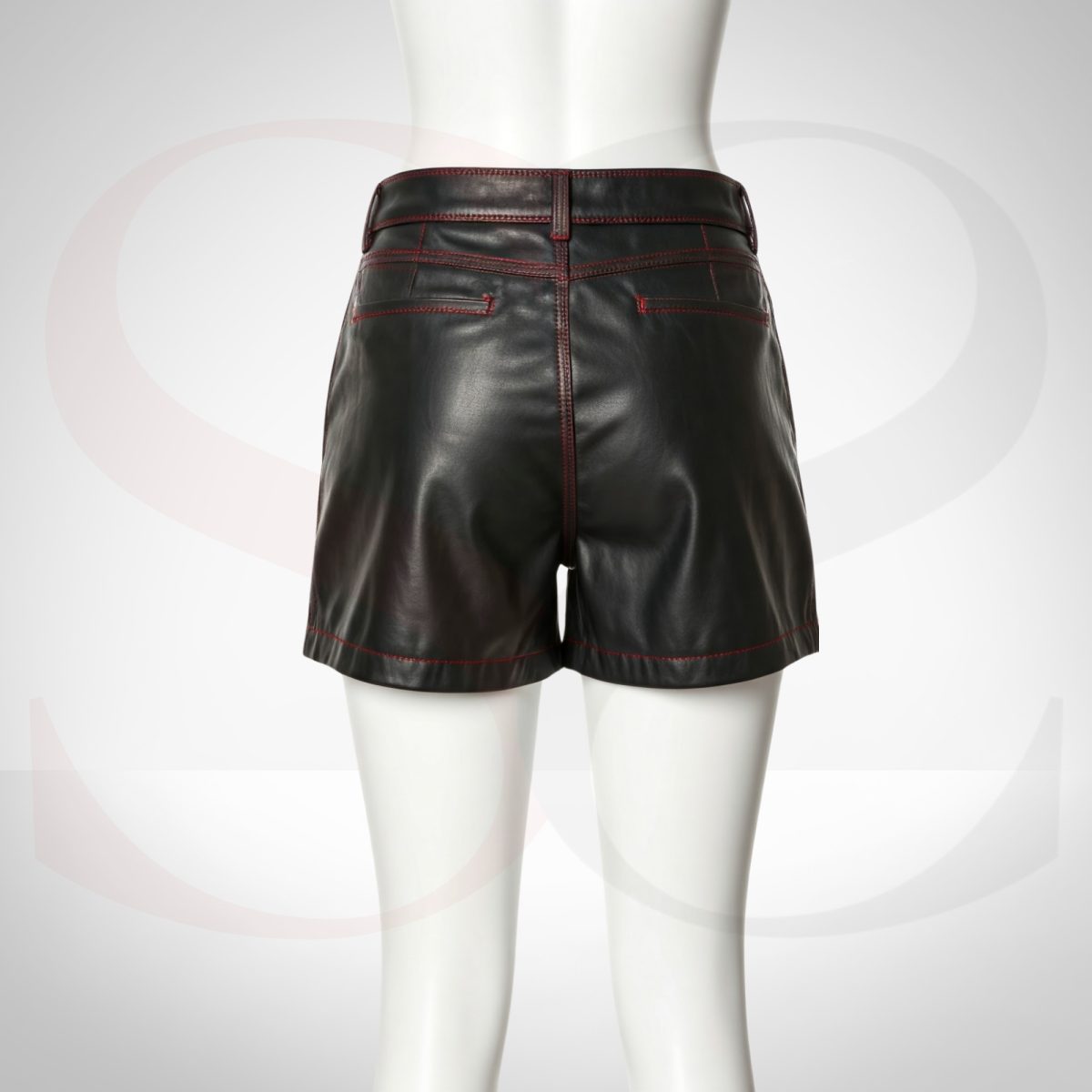 Black Leather Shorts Women