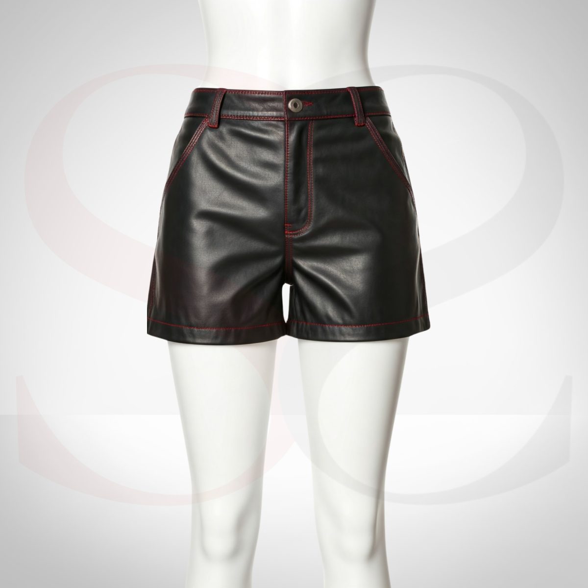 Black Leather Shorts Women