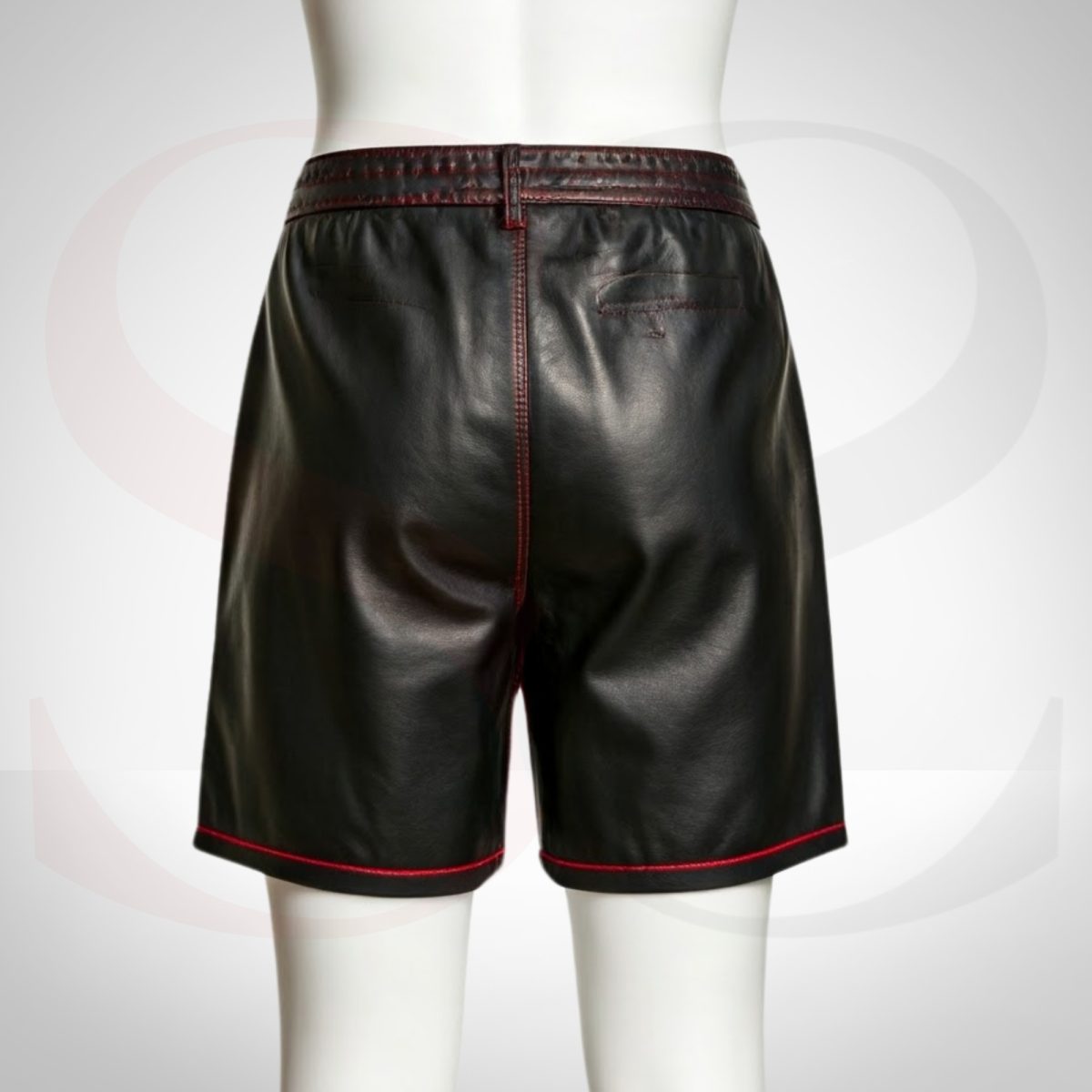 Iconic Black Leather Shorts